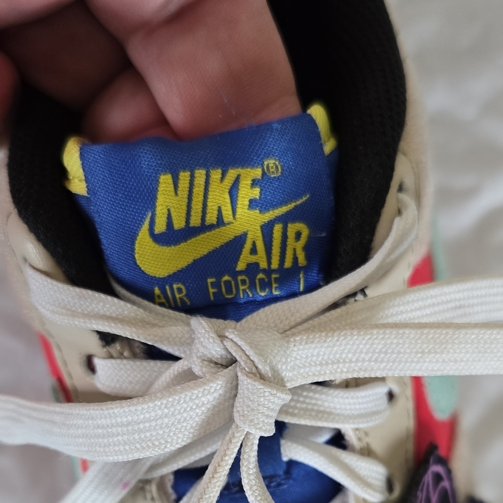Nike Air Force 1 Low-Top Sneakers Multicolor Size 5Y - Picture 2 of 8